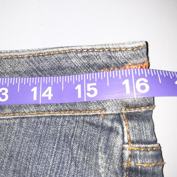 "Worn" Jeans * NWOT? * Blue Denim * Women's Size 10 * Boot Flare Bell Bottoms * - Picture 5 of 11